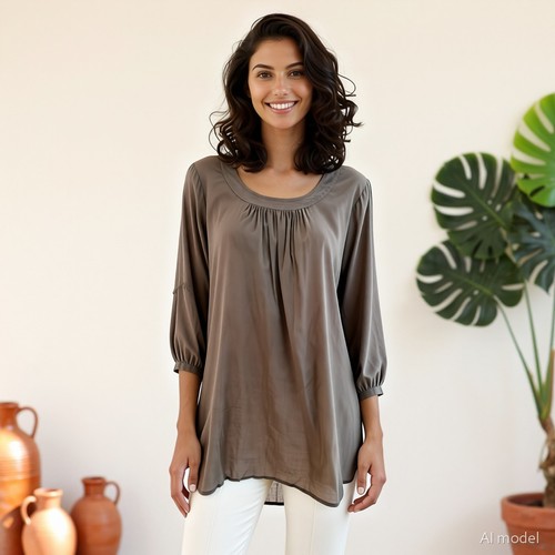 Lagenlook longshirt tunika - lagenlook,