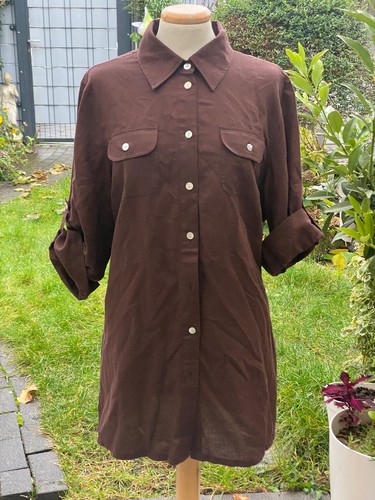 Damen longbluse hemdkragen - damen, longbluse-hemdkragen