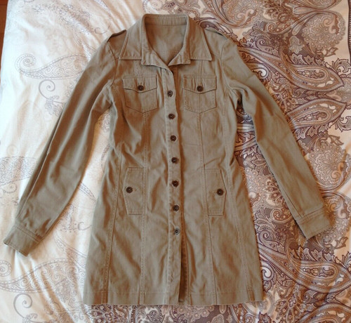Damen longbluse tunika taupe - longbluse/tunika,