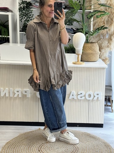 Longbluse bluse braun - bluse,