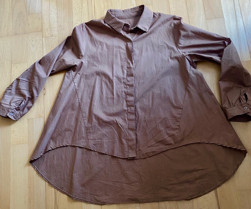 Long bluse braun - braun,, 100%