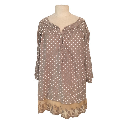 Damen tunika bluse braun - damen, 💙