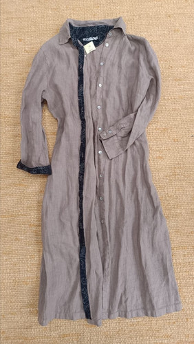 Leinen long bluse jacke - long, bluse,