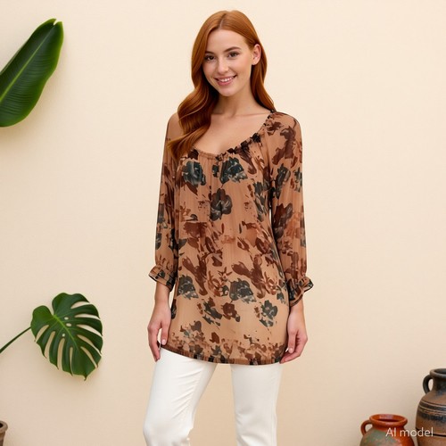 Boho romantik longshirt - boho,