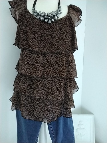 Chiffon schlupf tunika - chiffon,