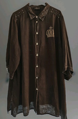 Glööckler longbluse braun - glööckler,