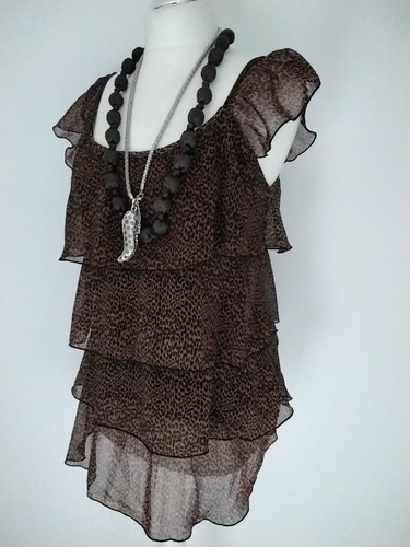 Chiffon schlupf tunika - ,, long